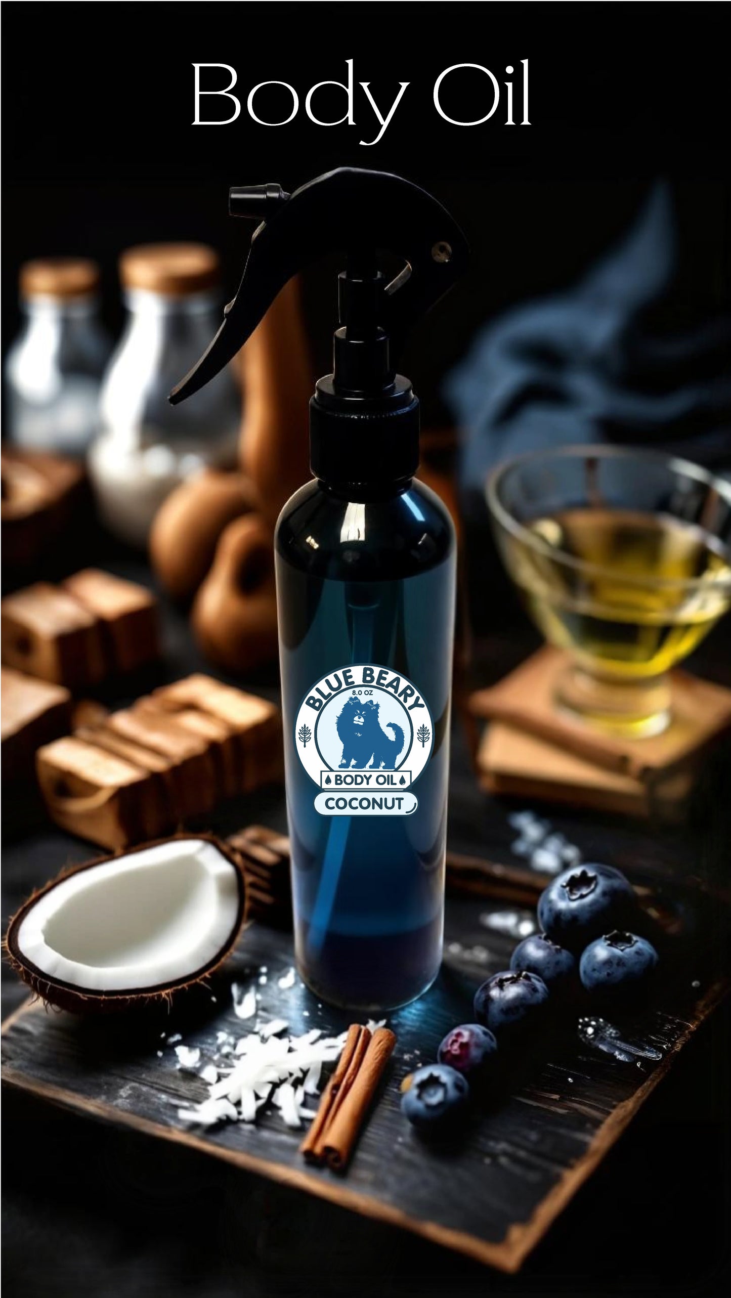 3. Blue Beary Body Oil