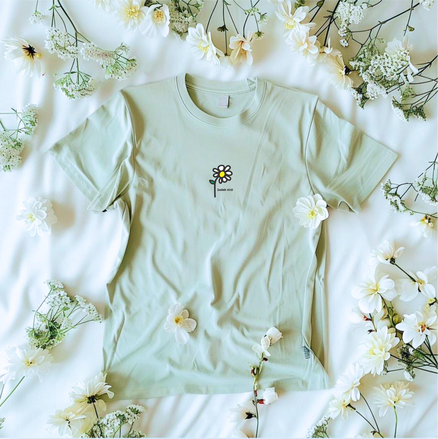 Isaiah 40:8 Embroidery Tee